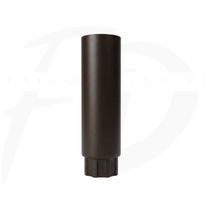 Rura spustowa stal Inguri ⌀ 100 długość 1m kolor brązowy ciemny